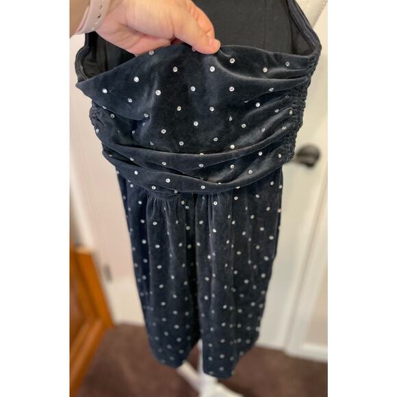 Victoria Secret plush lush little black dress womens small strapless rhinestones - Picture 2 of 12